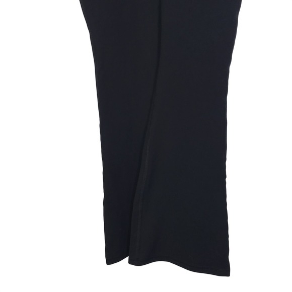 Old Navy PowerChill Flared Leggings Girl's L 10/12 Black High Waist Ruched Sides - Picture 8 of 10